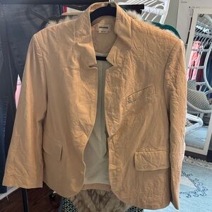 Zadig & Voltaire Light Tan textured leather Blazer